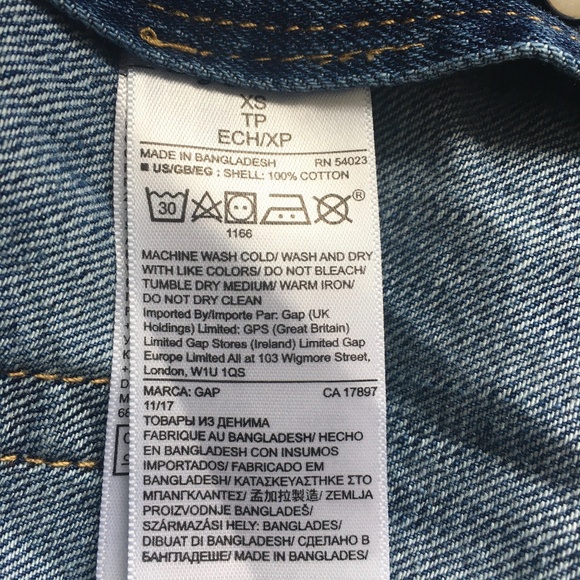 Gap Short Overalls Shortalls Sz XS Blue Denim Cotton Medium Wash Raw Hem - Picture 5 of 6